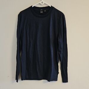 BOSS Men's Dark Blue Long Sleeve Tee